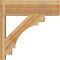 Ekena Millwork Merced Block Rough Sawn Outlooker, Western Red Cedar, 8"W x 24"D x 24"H OUT08X24X24MRC05RWR - alternate 4